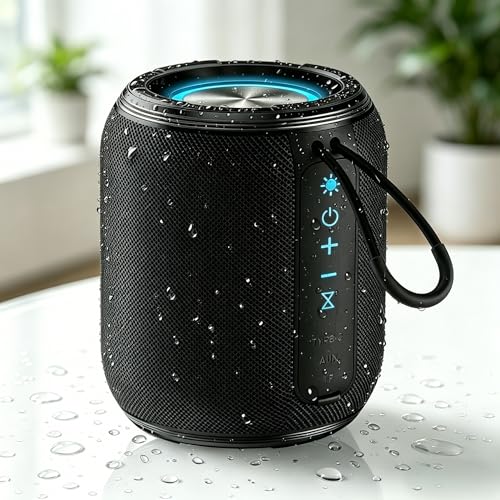 【2026 年新登場｜HiFi音質 】Bluetooth スピーカー ワイヤレススピーカー ポータブルスピーカー Bluetooth5.3対応 2 台ペアリング TFカード/AUX対応 強化された低音 RGB ライト Type C充電式 音楽プレイヤー防水耐衝撃 お風呂で使用可能 小型 持ち運びやすい pc/スマホ対応 キャンプ/釣り/サイクリング/水泳 誕生日プレゼント