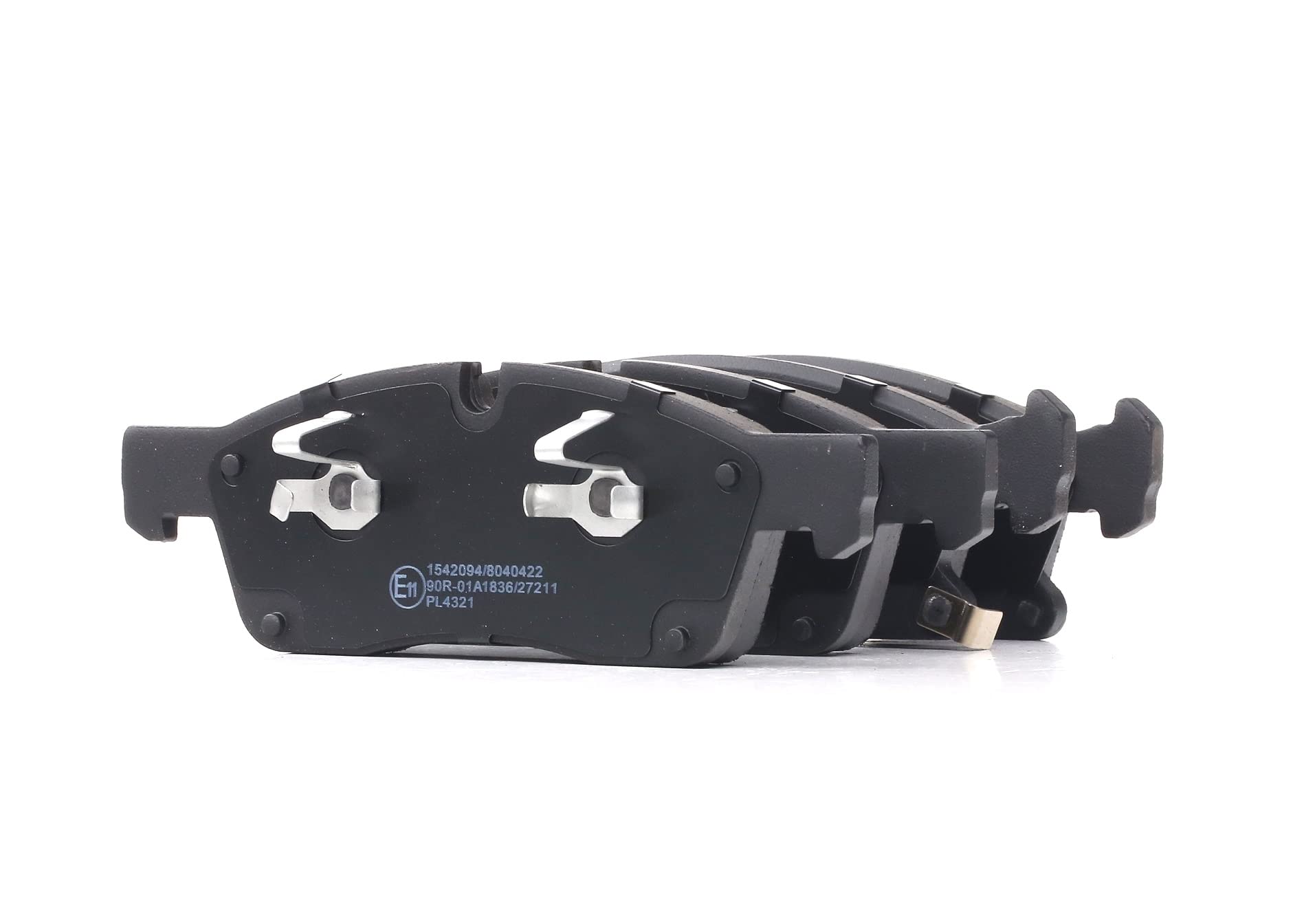 RIDEX 402B0605 Juego para eje Juego de pastillas de freno Delantero con clip de émbolo Compatible con MERCEDES-BENZ Clase M W166