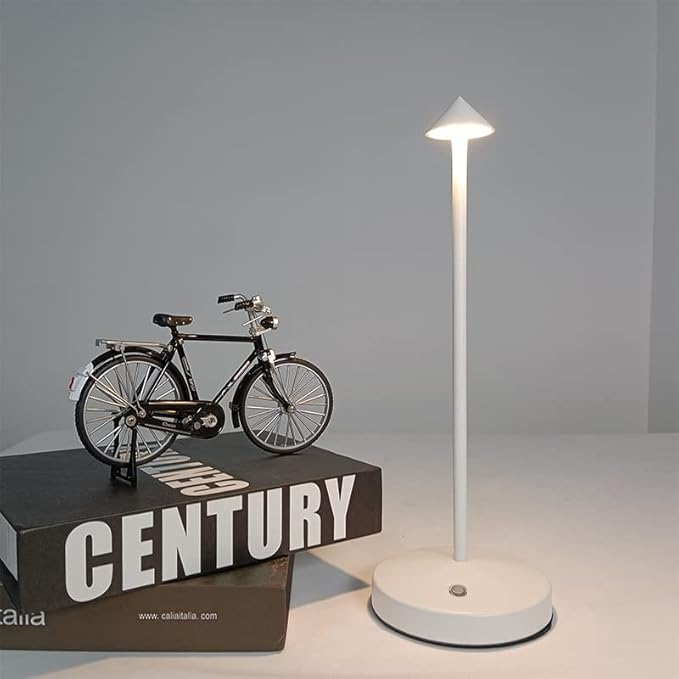 Cordless Table Lamps Rechargeable,White Battery Operated Table lamp in
