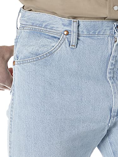 Wrangler Men's 13Mwz Cowboy Cut Original Fit Jean, Gold Buckle Bleach, 32W X 32L #TOP3