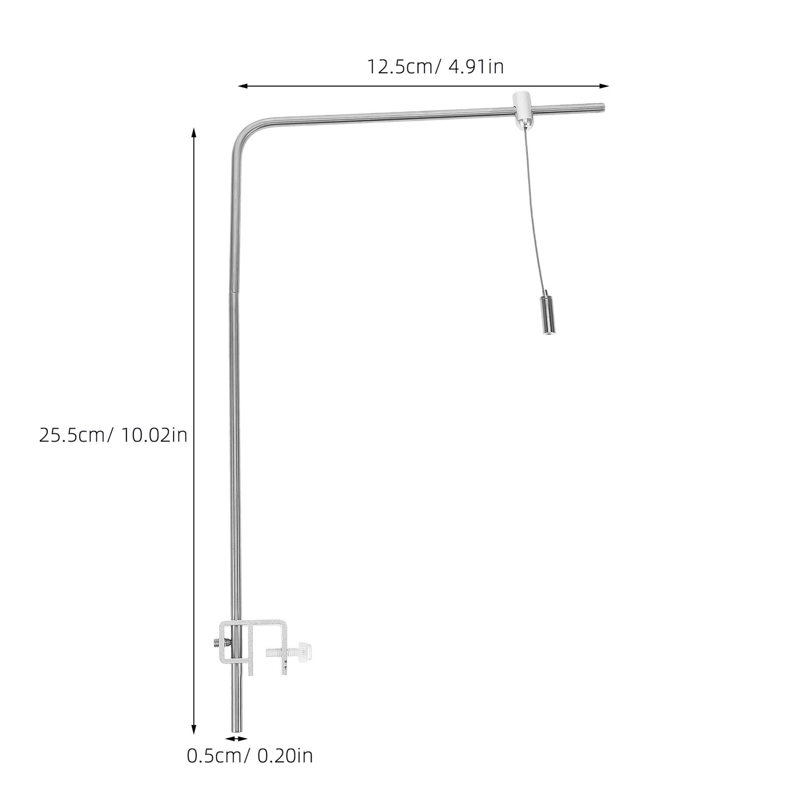 Supporti per Luci per Acquari in Lega di Alluminio, Staffa per Sospensione Leggera Regolabile 25x40 Cm, Accessori per Illuminazione Acquario Marino di Acqua , Facile