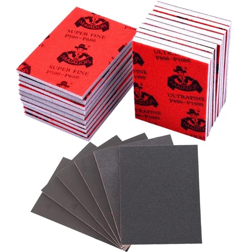 21 Pcs Sanding Sponge Set, 320-3000 Grit Ultra Fine Pads, Soft Foam Sand Blocks, Wet Dry Sandpaper for Polishing Model, Drywall, Metal, Wood Furniture