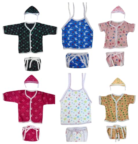 Image of TANGY Adorable Newborn Dress with Built-in Mittens for Extra Warmth and Style Top Set (Pack of 3)