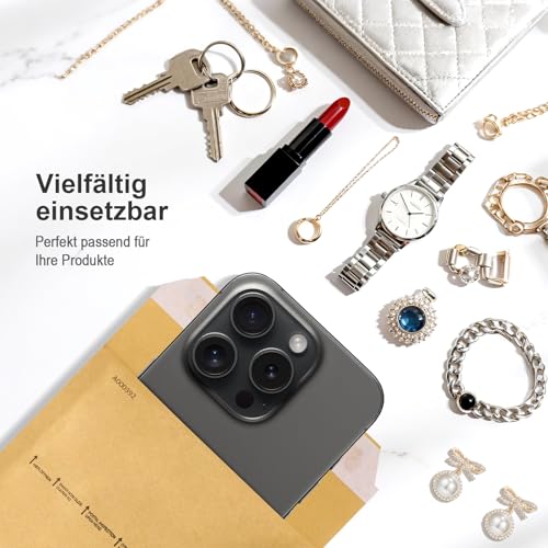 Switory 25stk Luftpolsterumschläge Polsterumschlag Versandtaschen A1(120 x 175 mm) 11/A, Braun Luftpolstertaschen geeignet für DIN A6, Versandverpackung mit Selbstklebeverschluss