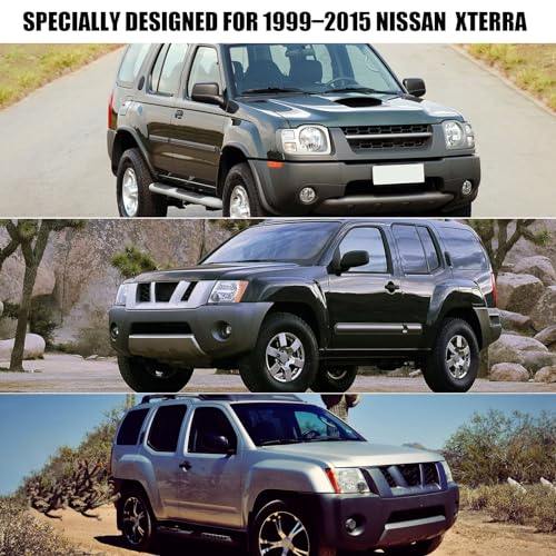 Image of Waterproof Car Covers Replace for 1999-2015 Nissan Xterra, 6 Layers All Weather Custom-fit Car Cover with Zipper Door & Windproof Strap for Snow Rain Dust Hail Protection
