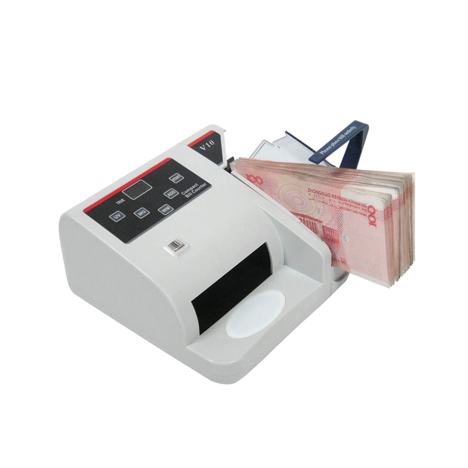 V10 portatili portatili in denaro Note euro Conteggio macchina bancenote false rilevamento contatore di denaro per le aziende