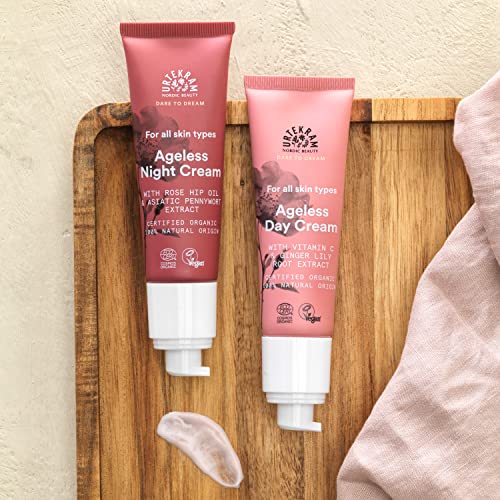 Urtekram Soft Wild Rose Day Cream with vitamin C, Anti aging face cream, hyaluronic acid moisturiser, Dare To Dream Range - Image 4