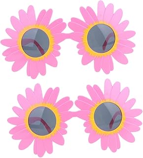 2 Pçs Girassóis Óculos De Girassol Engraçados Flor Óculos De Sol Flor Óculos De Sol Para Meninas Óculos De Sol Divertidos Cosplay Óculos De Festa Óculos De Festa Óculos Engraçados