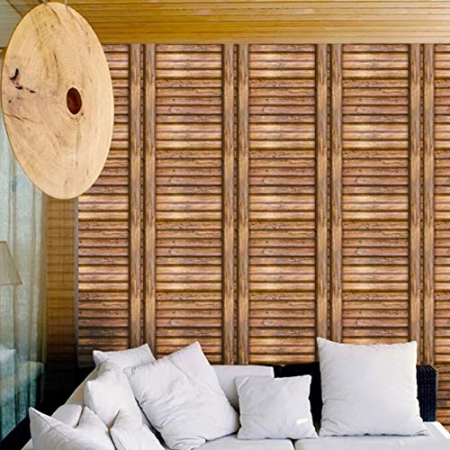 Image of Univocean 3D Bamboo Removable Wallpaper Peel and Stick Waterproof HD Wall Paper (500 X 45 cm)