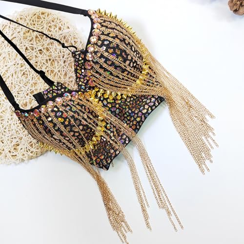 Soutien-gorge à franges à paillettes exprimez votre audace en soirée - 3