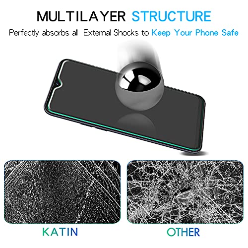 Katin [2-Pack] For Samsung Galaxy A10S, Galaxy A10 Tempered Glass Screen Protector No-Bubble, 9H Hardness, Easy To Install #TOP5