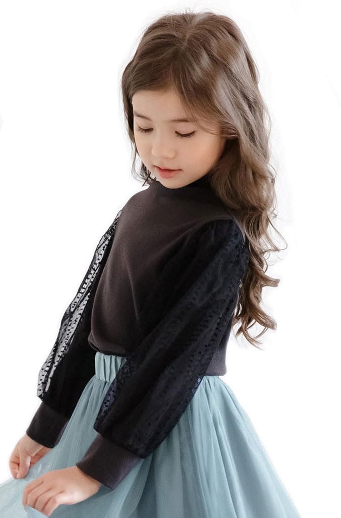 [Bee] ビー チュール袖トップス ガールズ 女の子 キッズ 春 秋 tas05299