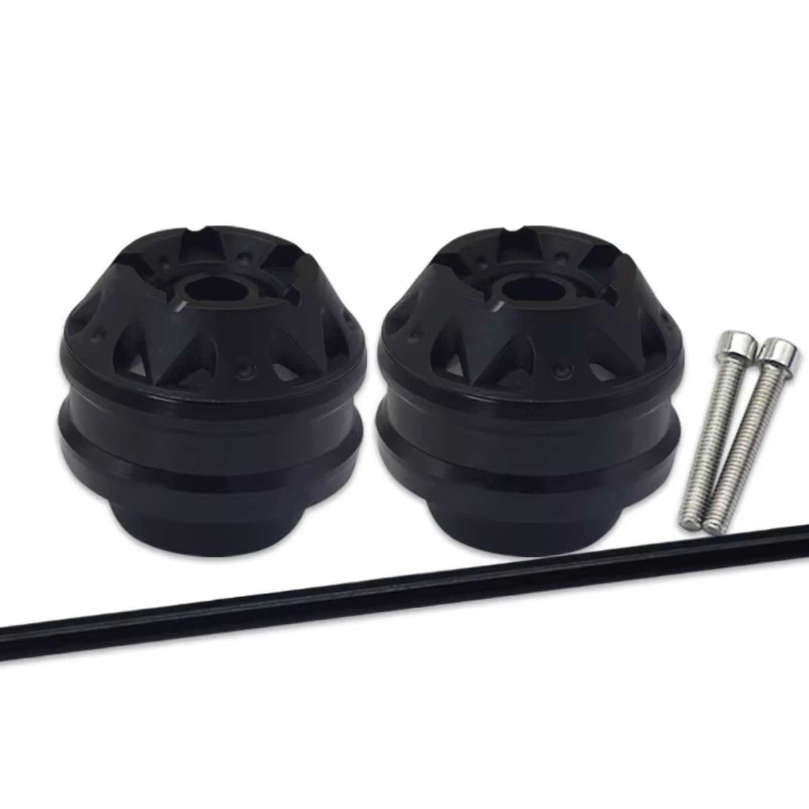 hivxwerm Frame Slider Compatible With Ducati For Hypermotard 939 2016-2022 For 950 For SP 2018-2022 Motorcycle Front Rear Axle Fork Wheel Protector Crash Slider Pad(Black)