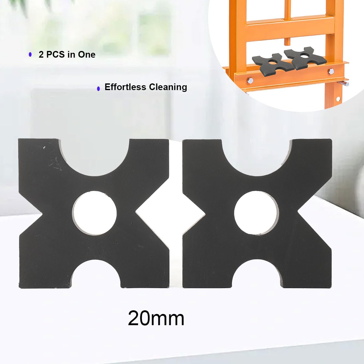 2stk Prismenauflage für Werkstattpressen, 18x18x2cm Prismenplatte für 20T Werkstattpresse Hydraulikpresse, 20mm Dicke Pressplatte
