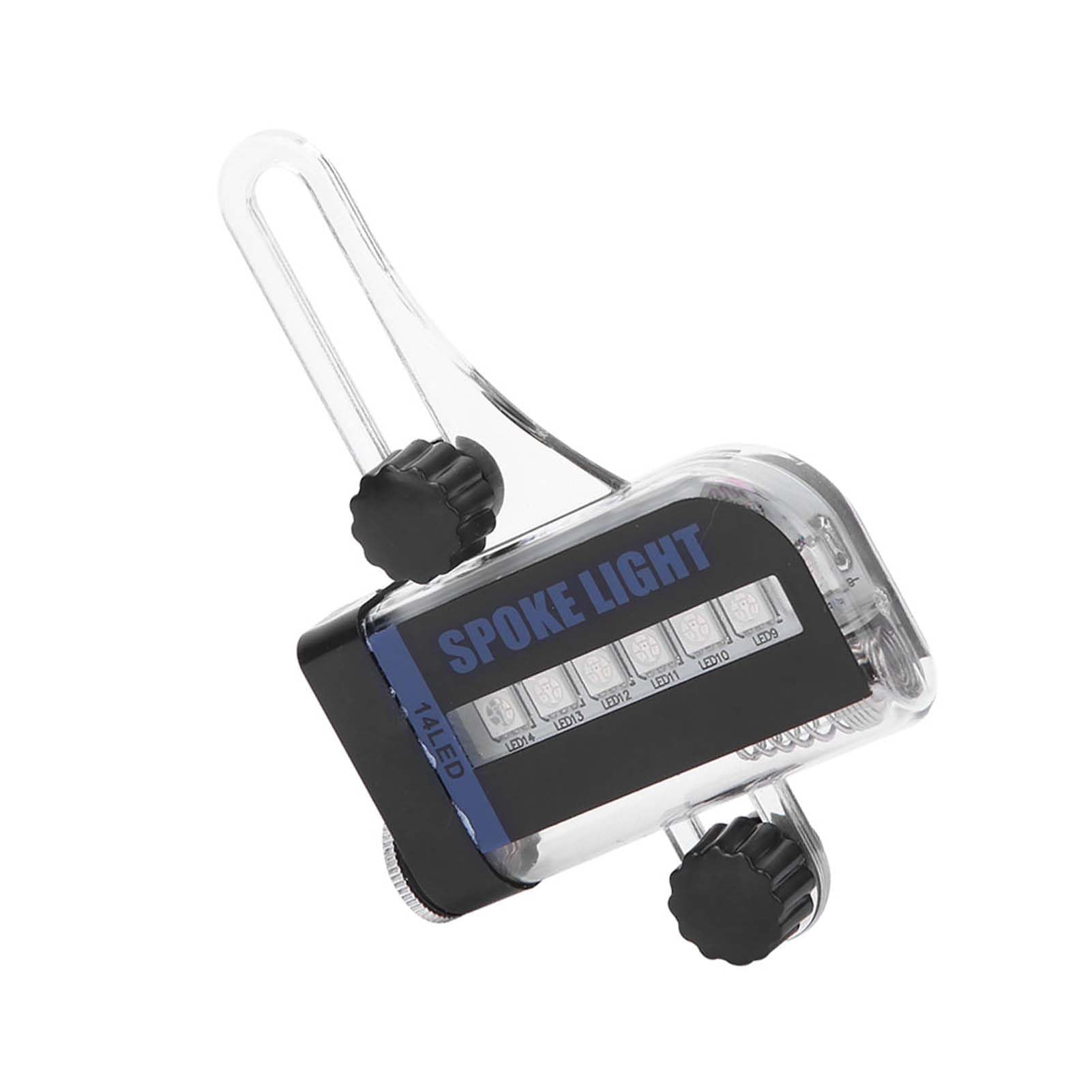 Wakects Oświetlenie szprych rowerowych, szprych górskich, dwustronne, 14 diod LED RGB, nadaje się do rowerów górskich z wodoszczelnym stopniem ochrony IP6