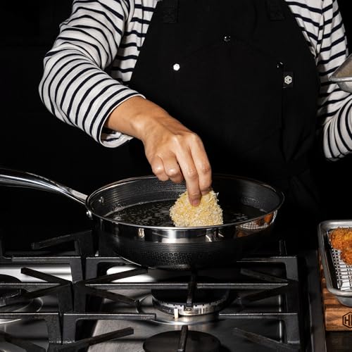 Image of HexClad 10 inch Hybrid Nonstick Wok & Lid, Induction-Ready, Dishwasher Safe