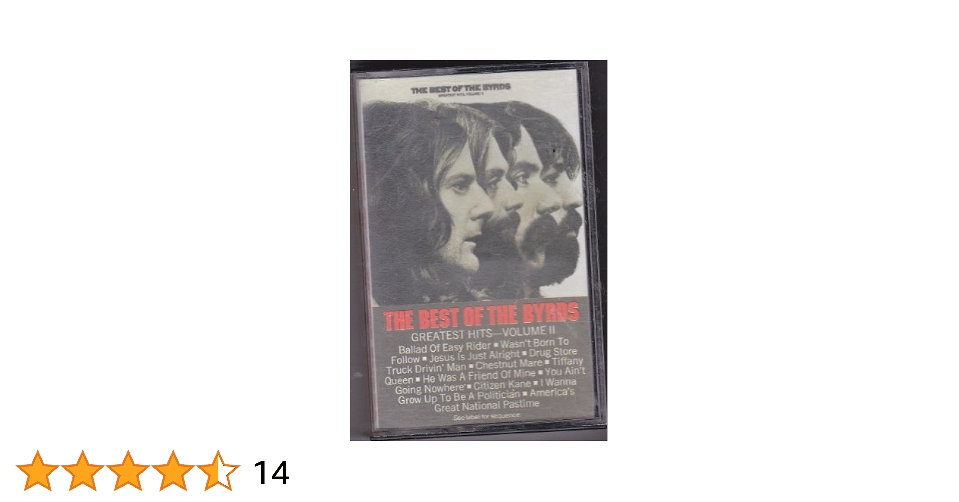 The Best of the Byrds: Greatest Hits Vol. 2［カセット］ NTYtMTYzNi5qcGVn.jpeg