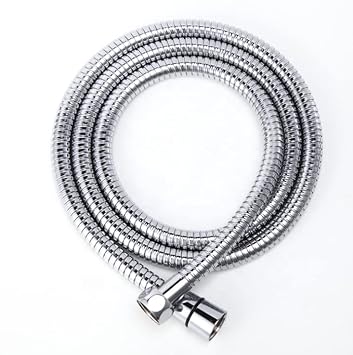 KITSCH Stainless Steel 1.5 meter Shower Tube Pipe Hose For Toilet Bidet Faucet and Bathroom Hand Showers Chrome Plated