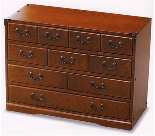 SANYOSHI 120-1 Akebono Wooden Zelkova Paint 4-Stage Ten Drawers
