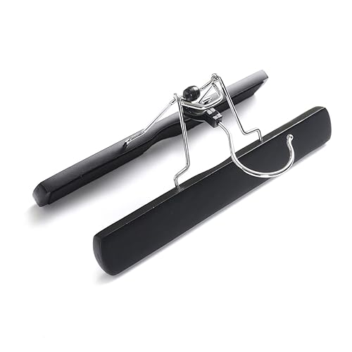 Miniatura 3 de Colgador de extensión de cabello antideslizante de doble cara con bolsa de protección portátil (negro)