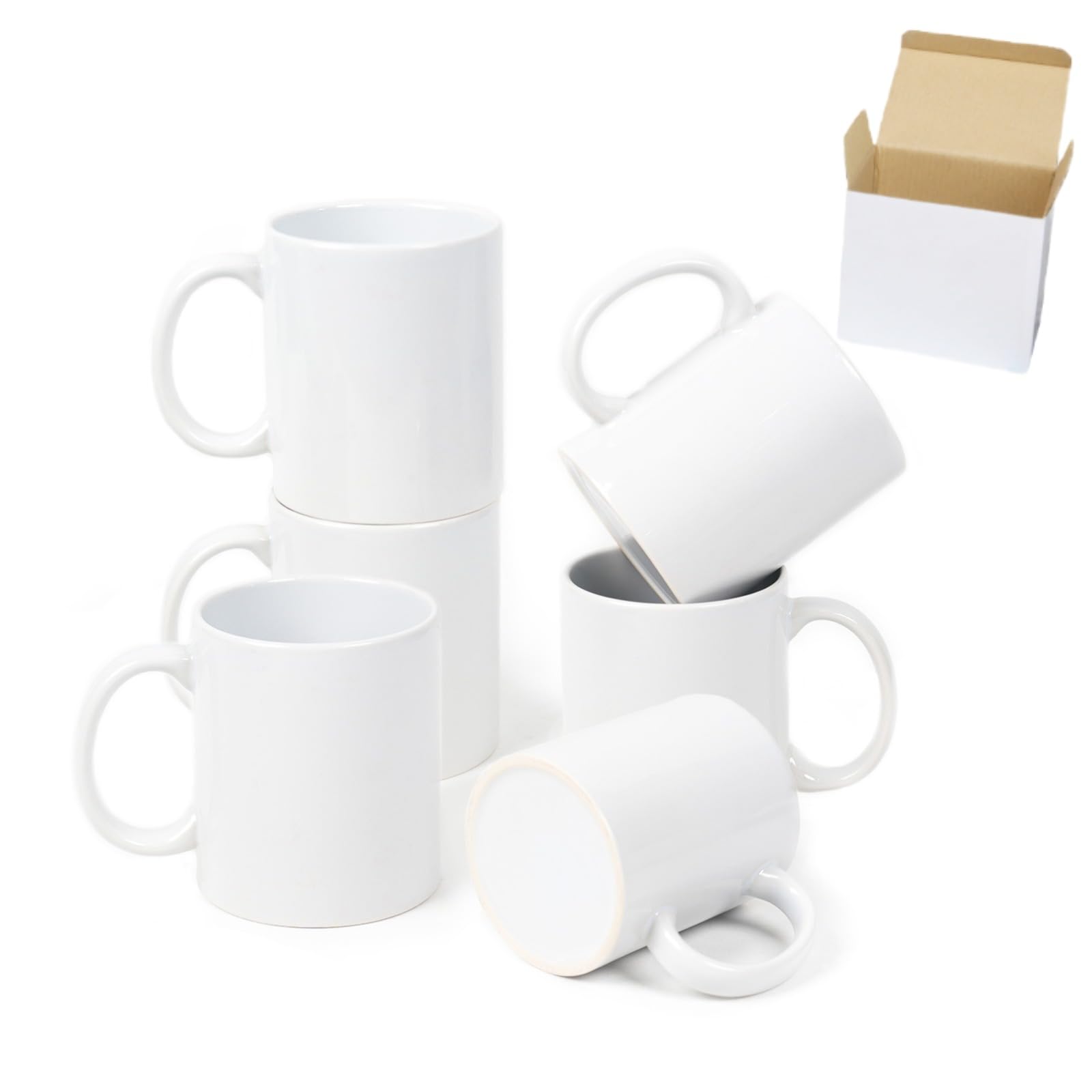 HomeVss 12-Pack 11oz Sublimation Blanks Mugs