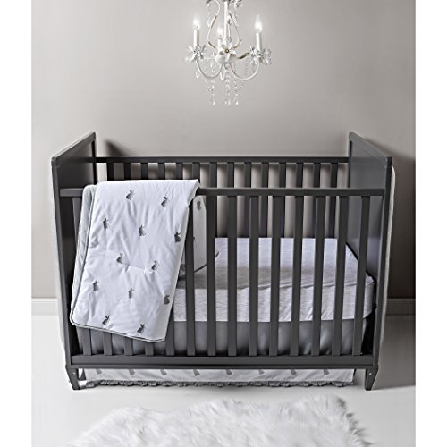 Trend Lab Bunnies 3 Piece Crib Bedding Set, Gray/White #TOP1