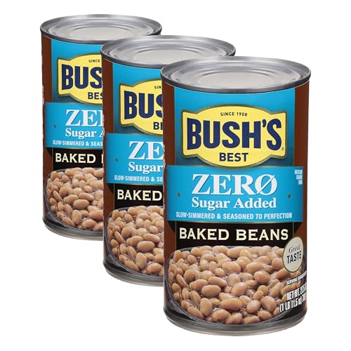 Bush's Best Zero Sugar Baked Beans, 27.5oz, 3 Cans
