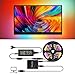 Produktbild ONEVER Ambilight USB-LED-Lichtstreifen, TV/PC-Hintergrundbeleuchtungs-Vorspannungs-Kits mit Dream Color Light Box Für alle LCD-Flachbildschirme, Ambibox/Prismatik-App (30LED-2M)