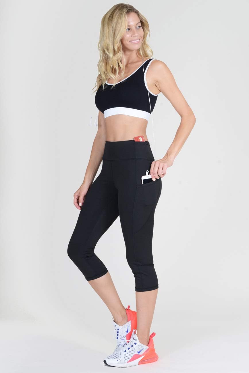 YELETE Women's Jogging Pants High Waist Lattice Ankle Cutout Workout Leggings with Pockets - Image 2