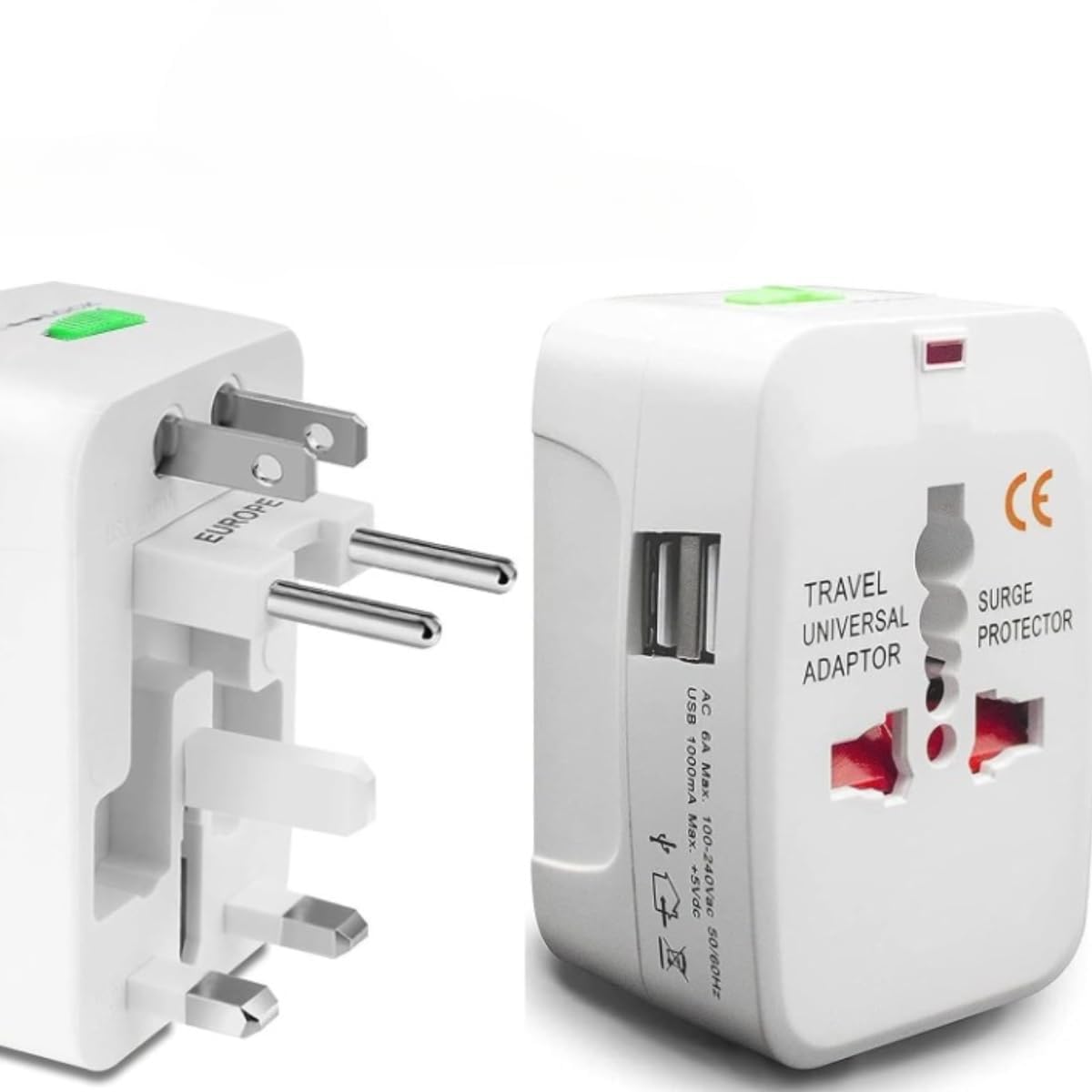 kachkit 3 PIN Multi Plug with Indicator White and Black,3 Way Switched Adaptor, Short Circuit Protection (Pack of 1 ;White). (Multi Color)-picture-13