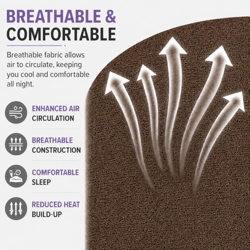 Image of Babylee 100% Waterproof King XL 78x72 Inch 6.5x6 Ft Fits Upto 10 Inch Mattress | Premium Terry Cotton Breathable Bed Protector | Mattress Cover for Double Bed | Coffee