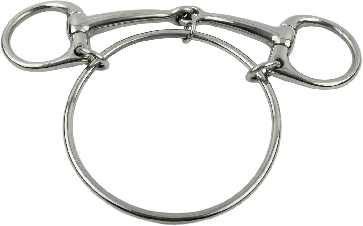 Horse Tie Rings Horse Bit Sporting Goods 12.5cm Length Tool Stainless Steel Tack Bits Accessories Outdoor Sports for Stables/Pastures/Livestock & Farm Use