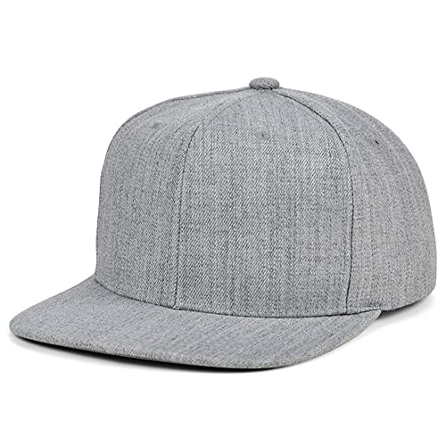 Mitchell & Ness Blank Basic Classic Adjustable Snapback Cap, Gray