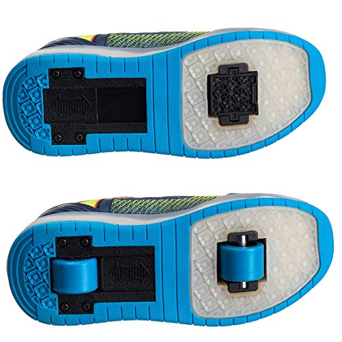 Tênis de Rodinhas Infantil SapatoFran com Led´s (36, AZUL-MARINHO)