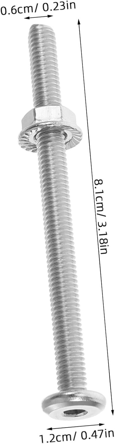 Pool Ladder Fastener Kit M6x80mm 6 Sets Stainless Steel