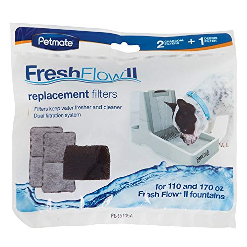 Petmate Fresh Flow Ii Purifying Pet Fountain Replacement Filters, Pack Of 3 Filters #TOP5