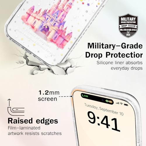 Coque iPhone 17 Pro antichoc transparente et souple pour adolescente - 5