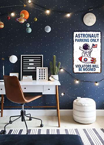 Astronaut Parking Only Sign Outer Space Themed Bedroom Decor Space Nursery Decor For Boys (934) #TOP6