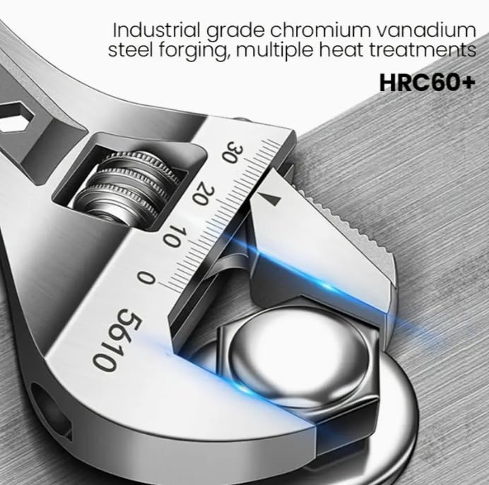 AEE® 3'lü Kurbağacık Anahtar Seti – Ayarlı İngiliz Anahtarı Takımı (8''-200mm | 10''-250mm | 12''-300mm) – Paslanmaz Çelik, Ergonomik Kauçuk Saplı, Dayanıklı Uzun Ömürlü