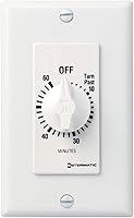 Vista 1 de Intermatic SW60MWK Temporizador de resorte de 60 minutos, color blanco, control de ahorro de energía para luces y electrodomésticos, fácil