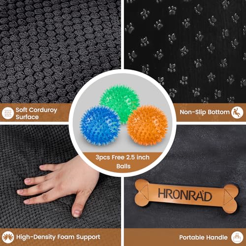 HRONRAD Escadas para Cães para Camas Altas, Rampas de Espuma de 5 Degraus para Cães Pequenos, Fundo