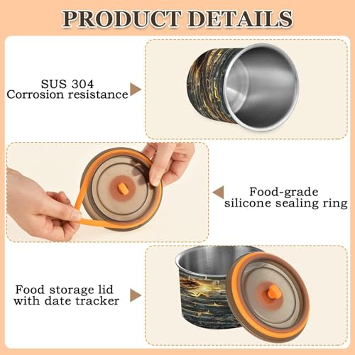 Contenedor hermético Qilmy para almacenamiento de café 500 ml miniatura 5