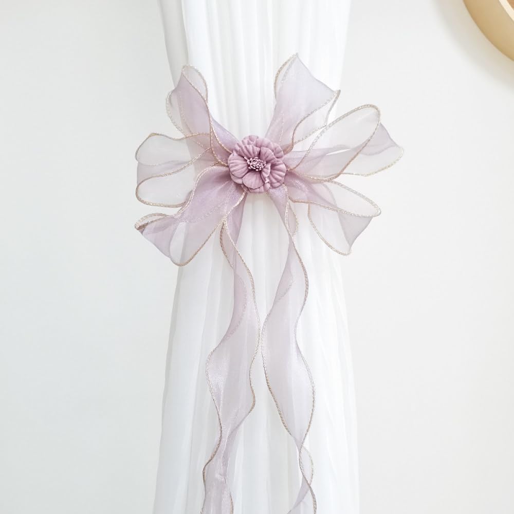 Alzapaños de flores para cortinas de diseño exclusivo, accesorios de alta decoración OUdini H6