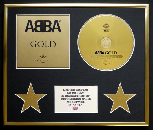 ABBA/PANTALLA DE CD/EDICIÓN LIMITADa/COA/ORO