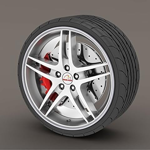 2018 Silver / Grey Rimblades Alloy Wheel Edge Ring Rim Protectors Tyres Tire Guard Rubber Moulding Cover