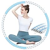 【Gewichteter Design】Hula Hoop Reifen und besteht aus 6 Zubehörteilen, Sie können dem Edelstahlrohr des Hula Hoops Bohnen, Getreide, Sand usw. hinzufügen, um das Gewicht des Hula-Hoops zu ändern (1-5 kg). Anfänger müssen nicht gewichteter; Gewichtete 1-1,75 kg Geeignet zur Reduzierung von Bauchfett; Gewichtete 1,75-2,258 kg ist für das Training der Bauchmuskulatur geeignet.