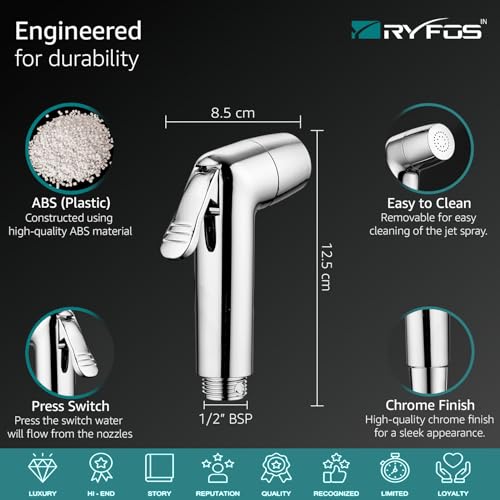 Image of India's 1st Lifetime Support Brand, R1015HF, ABS, Health Faucet