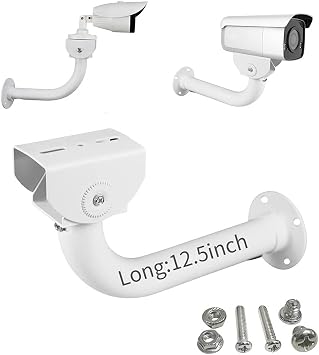 CCTV Security Camera Mount Bracket, Surveillance Camera Bracket Wall Mounting for Universal Indoor Outdoor CCTV Housing Mount/L Mount/Dome Camera 13.5in