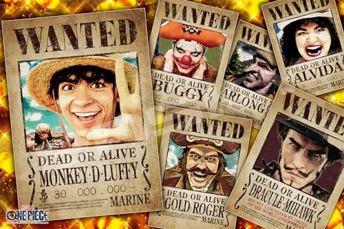 GXJC(ENSKY) NetflixʁwONE PIECEx WANTED POSTER 50×75cm WO\[pY 1000s[X JIGSAW PUZZLE 1000-593
