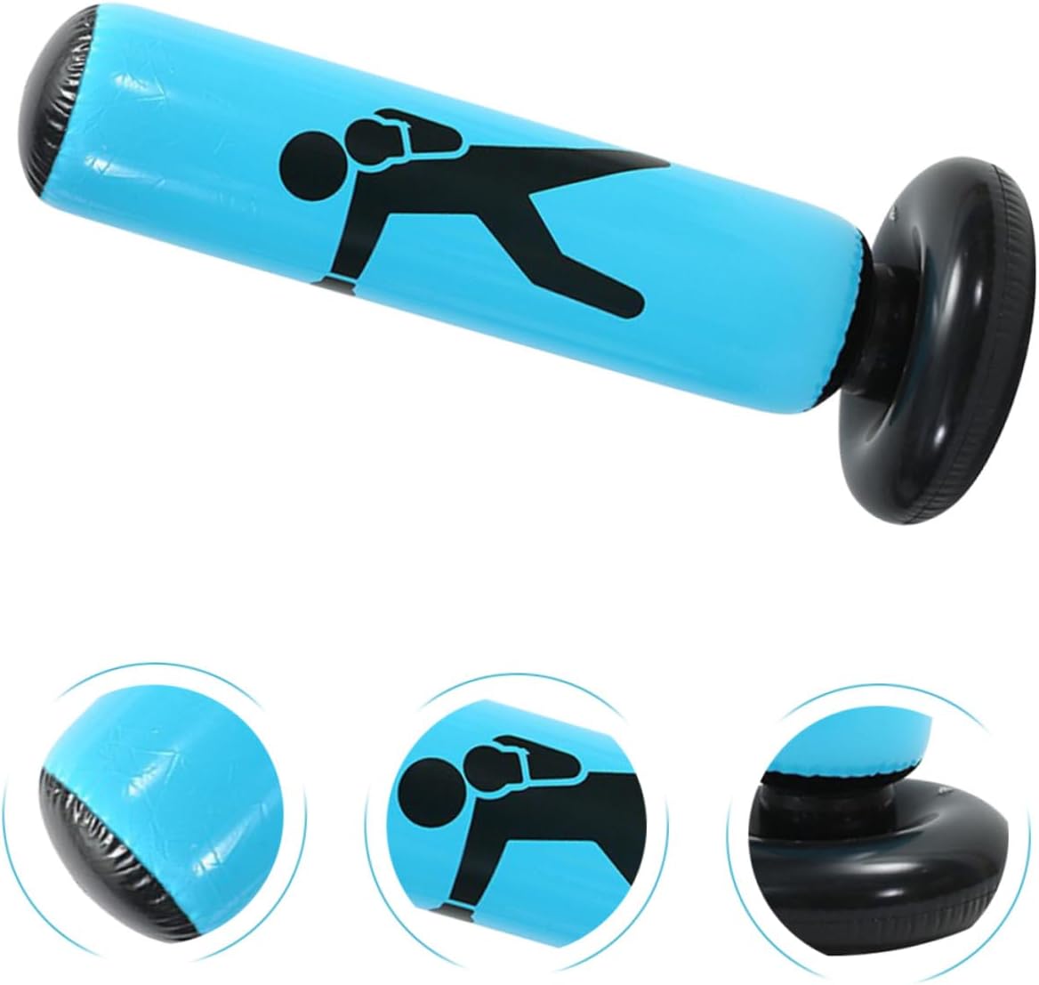 Inflatable Standing Punching Bag for Boxing Adults, Thickened Sturdy PVC Material, Stable Kickboxing Training Equipment for Home Gym and Fitness